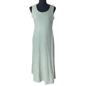 Ribbed Tank Maxi Dress Womens SP Sage Green‎ Minimalist Capsule Casual Normcore